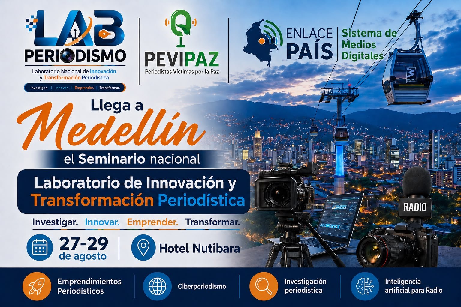 Medellín recibió el Laboratorio Nacional de Innovación Periodística